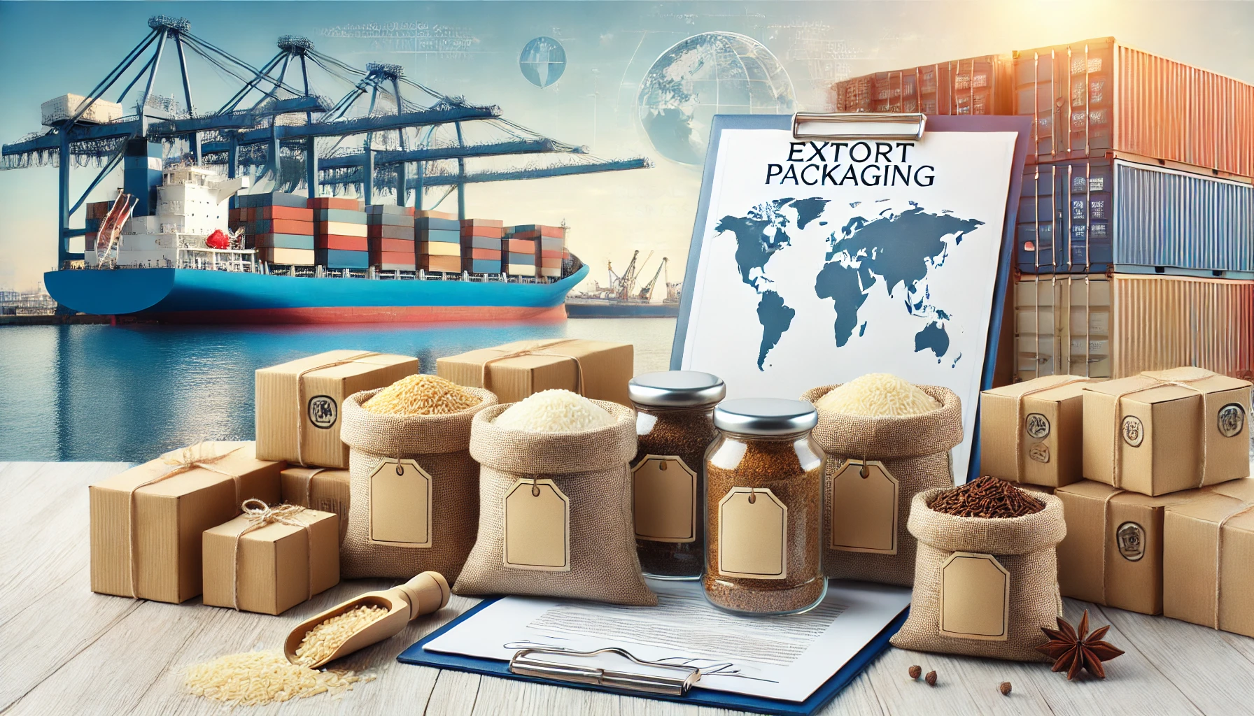 Packed spice bags ready for shipment